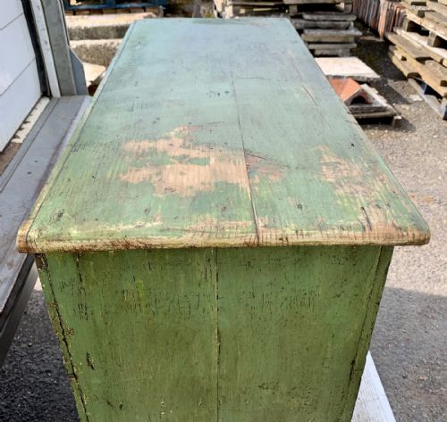 19TH CENTURY LARDER CUPBOARD WITH LAYERS OF OLD PAINT - ADDITIONAL PHOTO 2
