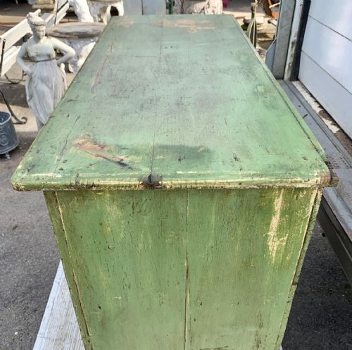 19TH CENTURY LARDER CUPBOARD WITH LAYERS OF OLD PAINT - ADDITIONAL PHOTO 3