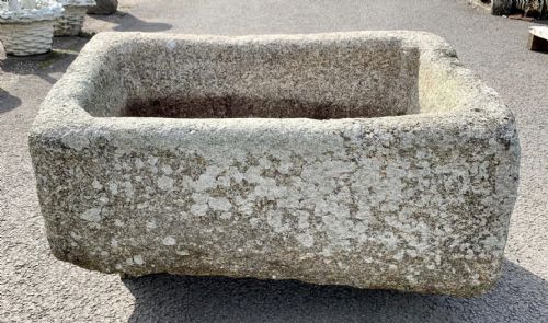 early 19th century cornish granite trough with unusual dressed corner supports - CATEGORY: ANTIQUE MISCELLANEOUS - DATED 19TH CENTURY