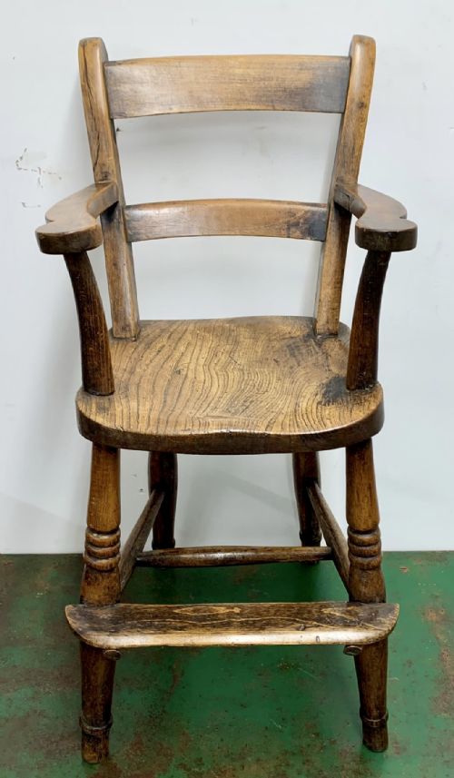19TH CENTURY ASH AND ELM CHILDS CHAIR - ADDITIONAL PHOTO 1