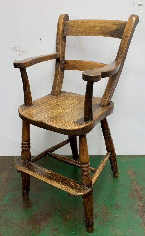 19TH CENTURY ASH AND ELM CHILDS CHAIR - ADDITIONAL PHOTO 2