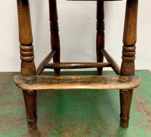 19TH CENTURY ASH AND ELM CHILDS CHAIR - ADDITIONAL PHOTO 4