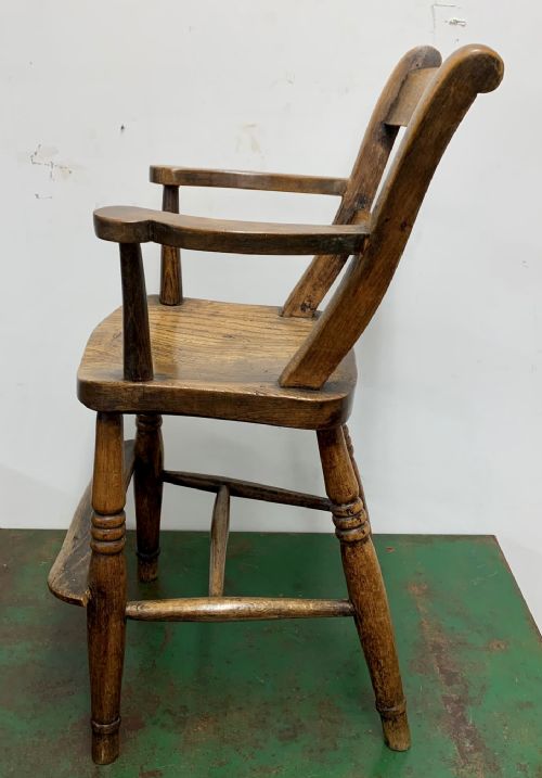 19TH CENTURY ASH AND ELM CHILDS CHAIR - ADDITIONAL PHOTO 7