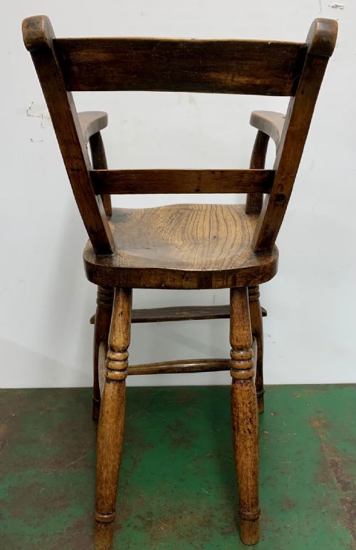19TH CENTURY ASH AND ELM CHILDS CHAIR - ADDITIONAL PHOTO 8