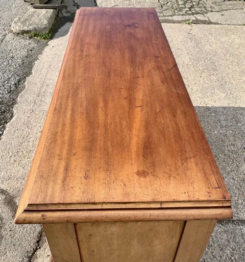 1920 MAHOGANY MILLINERS SHOP COUNTER WITH 4 LARGE DRAWERS - ADDITIONAL PHOTO 4