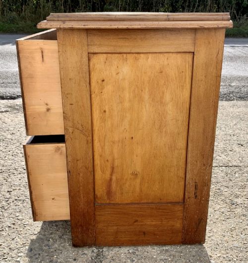 1920 MAHOGANY MILLINERS SHOP COUNTER WITH 4 LARGE DRAWERS - ADDITIONAL PHOTO 9