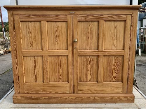 victorian pitch pine school cupboard - CATEGORY: ANTIQUE CUPBOARDS - DATED VICTORIAN