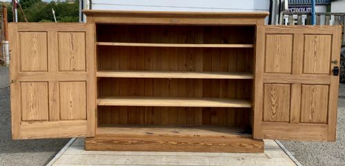 VICTORIAN PITCH PINE SCHOOL CUPBOARD - ADDITIONAL PHOTO 1