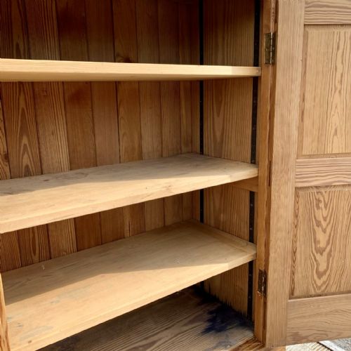 VICTORIAN PITCH PINE SCHOOL CUPBOARD - ADDITIONAL PHOTO 3
