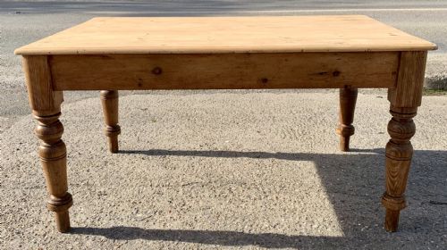 CIRCA 1900 KITCHEN TABLE WITH SINGLE DRAWER TO END - ADDITIONAL PHOTO 5