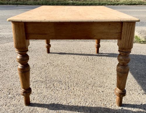 CIRCA 1900 KITCHEN TABLE WITH SINGLE DRAWER TO END - ADDITIONAL PHOTO 7