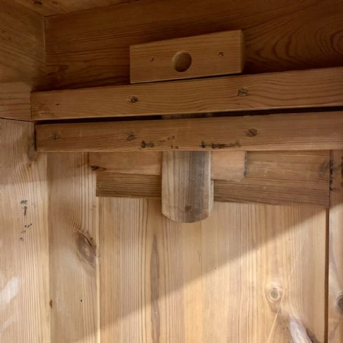 19TH CENTURY EAST EUROPEAN PINE KNOCK DOWN WARDROBE - ADDITIONAL PHOTO 11