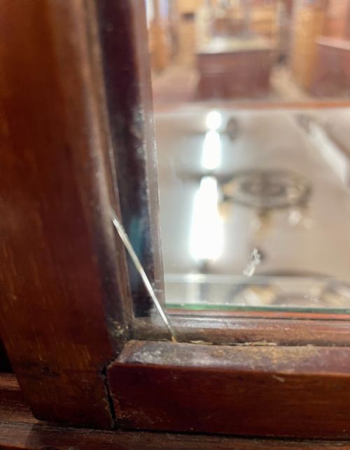 CIRCA 1900 MAHOGANY GLASS SHOP DISPLAY CABINET WITH CADBURY'S CHOCOLATE INSCRIBED TO BASE - ADDITIONAL PHOTO 12