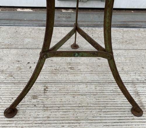 CIRCA 1920 FRENCH CAFE TABLE WITH ORIGINAL PAINT - ADDITIONAL PHOTO 3