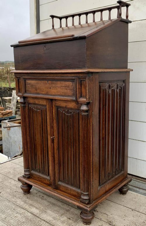 19TH CENTURY OAK CLERKS DESK OR ROSTRUM - ADDITIONAL PHOTO 1