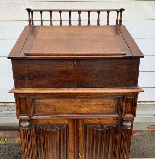 19TH CENTURY OAK CLERKS DESK OR ROSTRUM - ADDITIONAL PHOTO 4