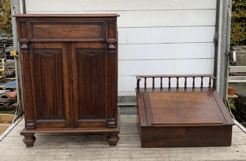 19TH CENTURY OAK CLERKS DESK OR ROSTRUM - ADDITIONAL PHOTO 17