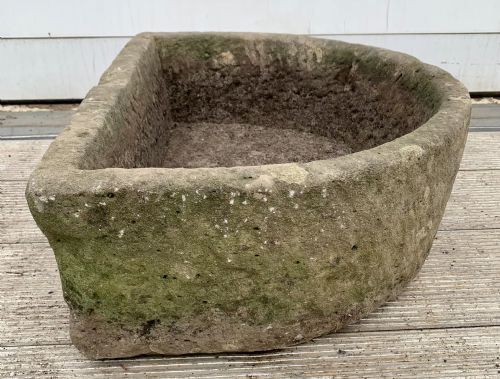 19TH CENTURY SANDSTONE D END TROUGH - ADDITIONAL PHOTO 4