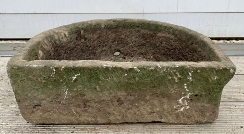 19TH CENTURY SANDSTONE D END TROUGH - ADDITIONAL PHOTO 6