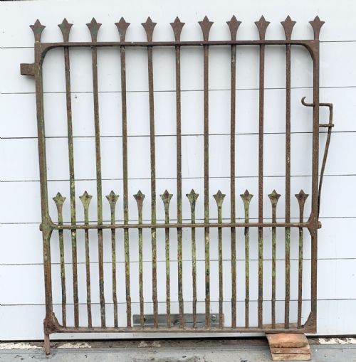victorian wrought iron blacksmith made estate gate - CATEGORY: ANTIQUE MISCELLANEOUS - DATED VICTORIAN