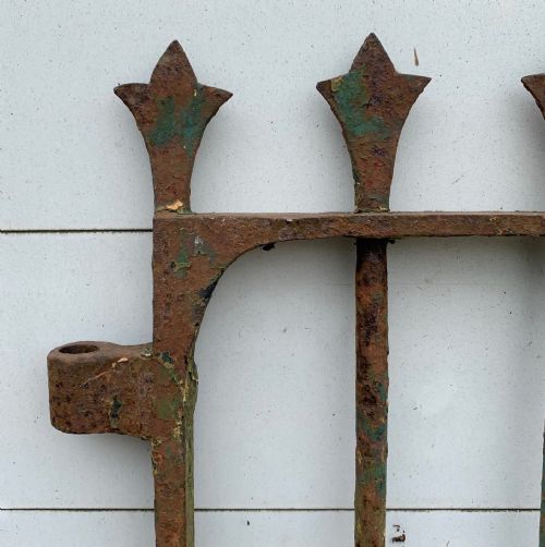 VICTORIAN WROUGHT IRON BLACKSMITH MADE ESTATE GATE - ADDITIONAL PHOTO 1
