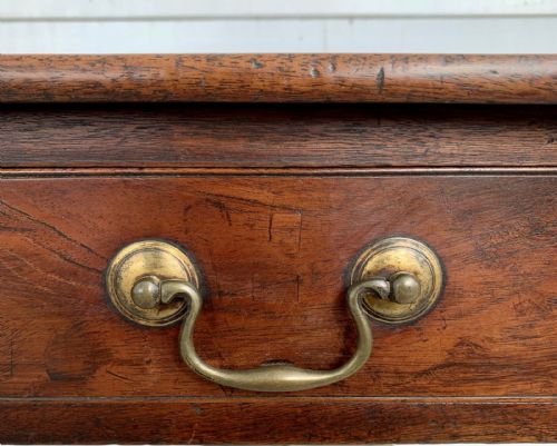 WILLIAM IV MAHOGANY SIDE TABLE WITH SINGLE DRAWER SQUARE TAPERING LEGS AND SINGLE PLANK TOP - ADDITIONAL PHOTO 5