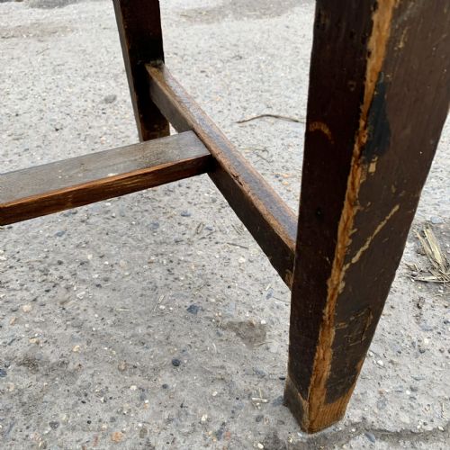 VICTORIAN PINE REFECTORY TABLE WITH H STRETCHERS - ADDITIONAL PHOTO 10