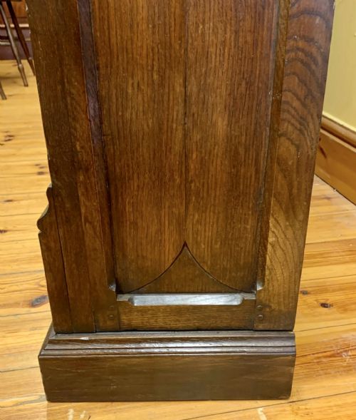 VICTORIAN OAK GOTHIC BOOKCASE WITH ADJUSTABLE SHELVES - ADDITIONAL PHOTO 10