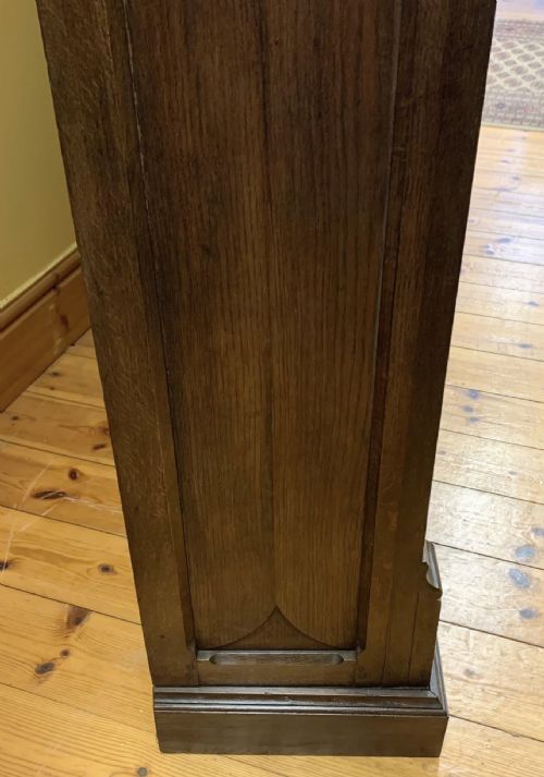 VICTORIAN OAK GOTHIC BOOKCASE WITH ADJUSTABLE SHELVES - ADDITIONAL PHOTO 12
