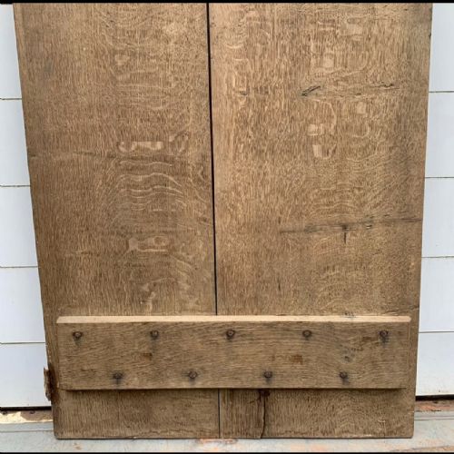 19TH CENTURY 2 PLANK OAK DOOR - ADDITIONAL PHOTO 7