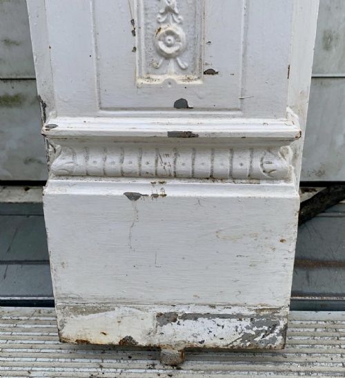VICTORIAN PAINTED CAST IRON FIRE SURROUND - ADDITIONAL PHOTO 5