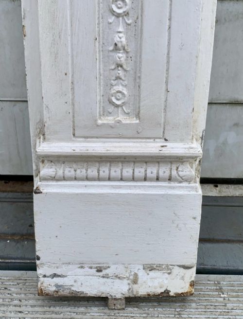 VICTORIAN PAINTED CAST IRON FIRE SURROUND - ADDITIONAL PHOTO 8