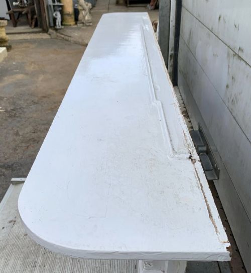 VICTORIAN PAINTED CAST IRON FIRE SURROUND - ADDITIONAL PHOTO 9