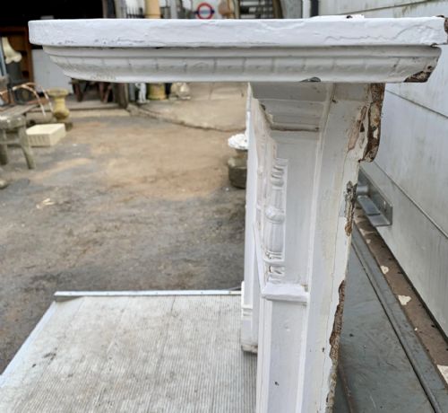 VICTORIAN PAINTED CAST IRON FIRE SURROUND - ADDITIONAL PHOTO 10