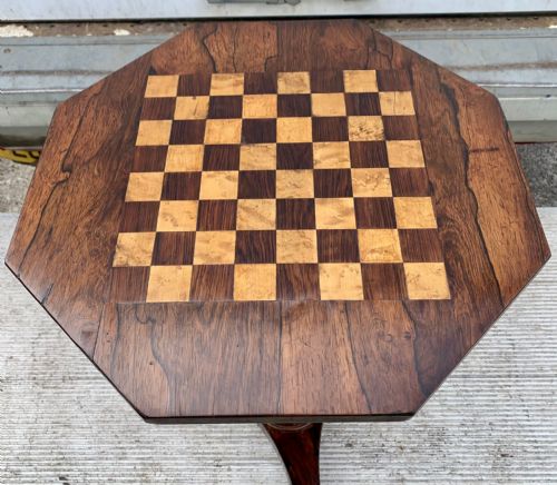 VICTORIAN ROSEWOOD GAMES TABLE - ADDITIONAL PHOTO 1