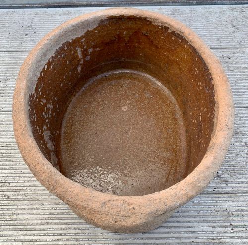 19TH CENTURY TERRACOTTA SALTER WITH GLAZED INTERIOR MADE IN NORTH DEVON - ADDITIONAL PHOTO 4