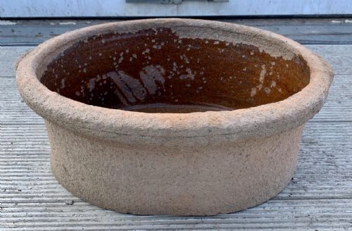 19TH CENTURY TERRACOTTA SALTER WITH GLAZED INTERIOR MADE IN NORTH DEVON - ADDITIONAL PHOTO 6