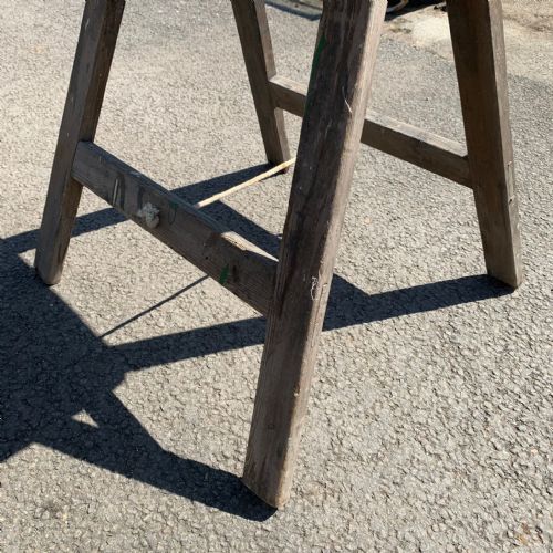 EARLY 20TH CENTURY DECORATOR'S TRESTLE TABLE - ADDITIONAL PHOTO 1