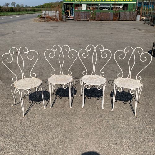 FRENCH 1930'S PATIO TABLE AND 4 CHAIRS GF138 - ADDITIONAL PHOTO 4