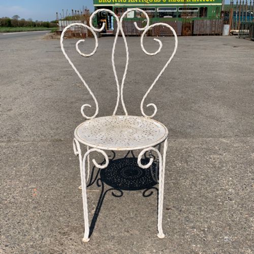 FRENCH 1930'S PATIO TABLE AND 4 CHAIRS GF138 - ADDITIONAL PHOTO 6