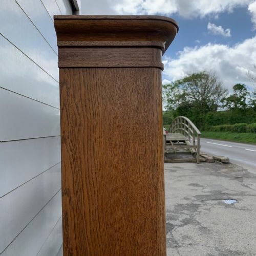 VICTORIAN OAK OPEN LIBRARY BOOKCASE RESERVED - ADDITIONAL PHOTO 3