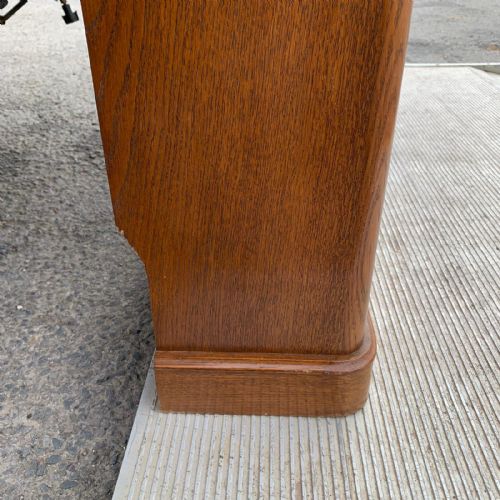 VICTORIAN OAK OPEN LIBRARY BOOKCASE RESERVED - ADDITIONAL PHOTO 6