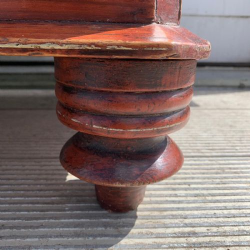 EARLY VICTORIAN 1850ISH PAINTED PINE 23 CHEST OF DRAWERS - ADDITIONAL PHOTO 4