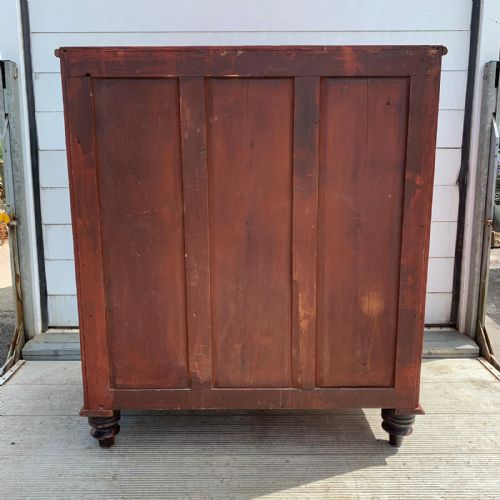EARLY VICTORIAN 1850ISH PAINTED PINE 23 CHEST OF DRAWERS - ADDITIONAL PHOTO 6