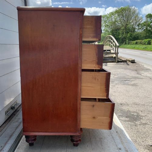 EARLY VICTORIAN 1850ISH PAINTED PINE 23 CHEST OF DRAWERS - ADDITIONAL PHOTO 7