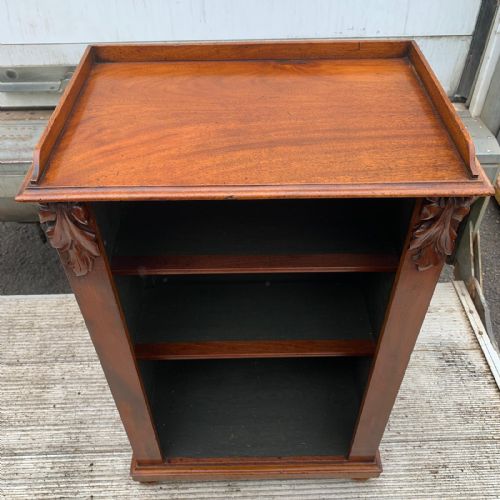 EARLY VICTORIAN MAHOGANY DWARF BOOKCASE RESERVED - ADDITIONAL PHOTO 5