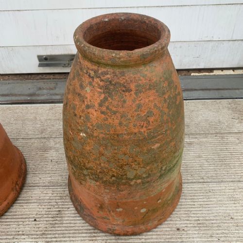 PAIR OF EARLY 19TH CENTURY RHUBARB FORCERS WITH ORIGINAL LIDS - ADDITIONAL PHOTO 2