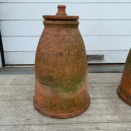 PAIR OF EARLY 19TH CENTURY RHUBARB FORCERS WITH ORIGINAL LIDS - ADDITIONAL PHOTO 4