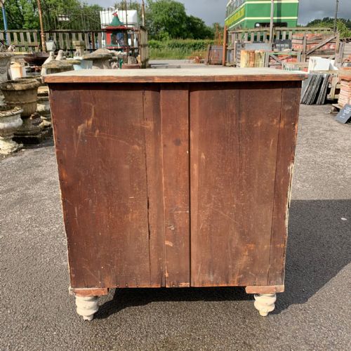 EARLY VICTORIAN PINE CHEST OF 3 LONG DRAWERS - ADDITIONAL PHOTO 4