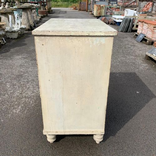 EARLY VICTORIAN PINE CHEST OF 3 LONG DRAWERS - ADDITIONAL PHOTO 7